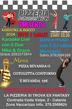 Pizzeria fuorigiri karaoke e ballo